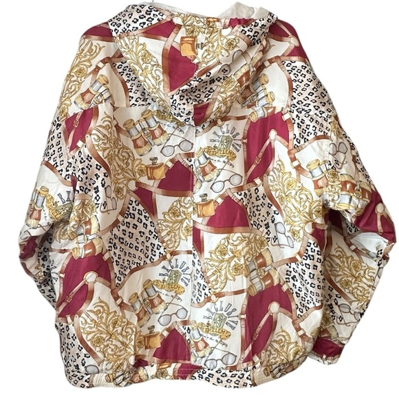 Atlantic Beach Vintage Safari Explorer 100% Silk Bomber Jacket Coat M - Picture 8 of 9